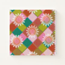 Strick Daisy grün pink