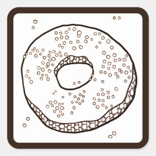 STRICK DONUT Kleine Aufkleber am Platz