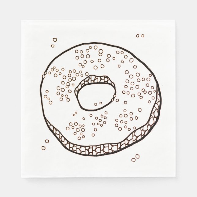 STRICK DONUT Standard Luncheon Paper Napkins Serviette (Vorderseite)