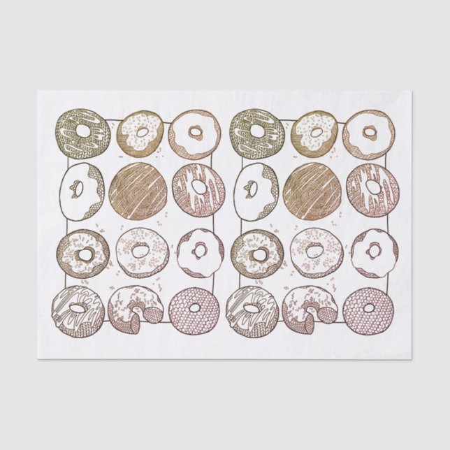 STRICK DOZEN DONUTS Tissue Seidenpapier (Vorderseite)
