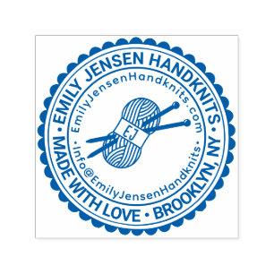 Strick Firmenname URL E-Mail Permastempel