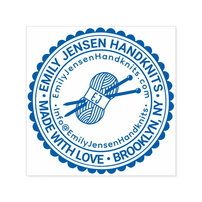 Strick Firmenname URL E-Mail Permastempel (Design)