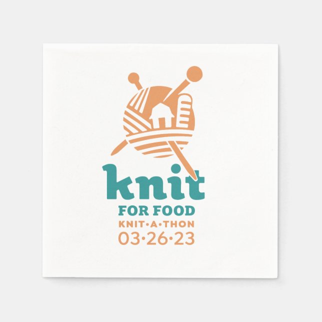 Strick für Ernährung Napkins Serviette (Vorderseite)