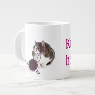 Strick geschieht Jumbo-Tasse