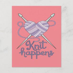 Strick Happens Funny Knitter Garne Lover Design