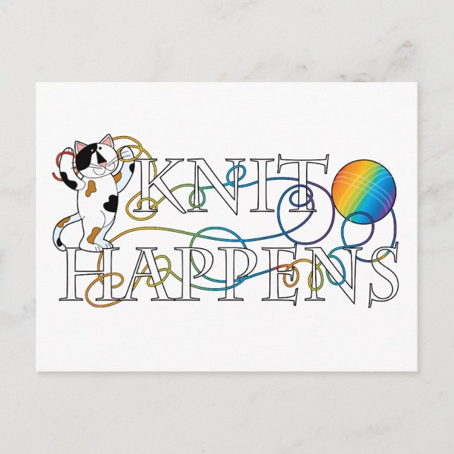 Strick Happens Postkarte (Vorderseite)