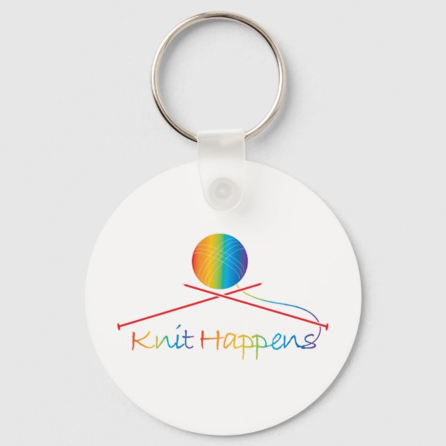 Strick Happens Schlüsselanhänger (Vorderseite)