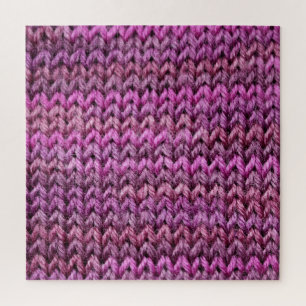 Strick Harmonie: Lila Streifen Textur