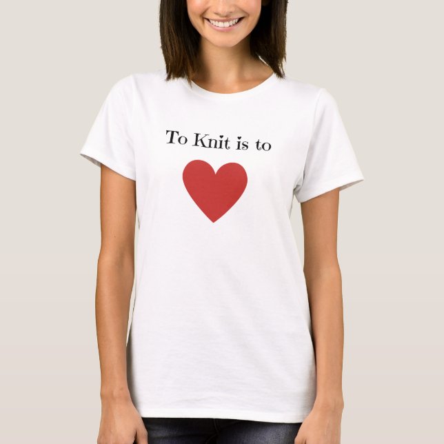 Strick heißt Liebe - T-Shirt (Vorderseite)