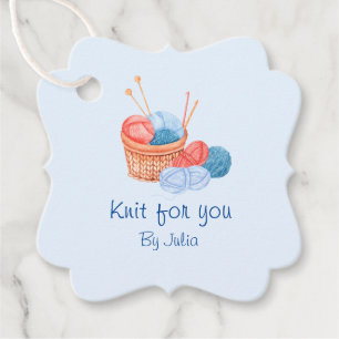 Strick Homemade Hang Tag Geschenkanhänger