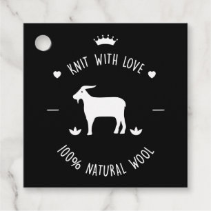 Strick mit Liebe 100 % Naturwolle Geschenkanhänger
