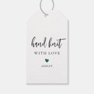 Strick mit Liebe, handgefertigt Geschenkanhänger