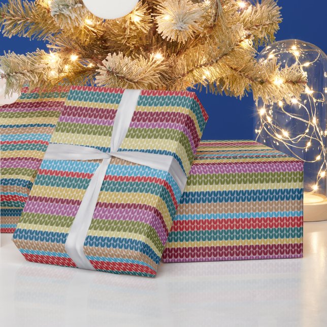 Strick Muster für das Ländermuster - Wrapping Pape Geschenkpapier (Feiertage)