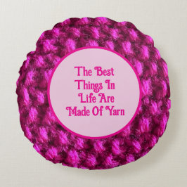 Strick Pink Crochet Pattern Crafty Liebe Garn Rundes Kissen