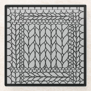 STRICK PURL GRAY Glass Drink Untersetzer II
