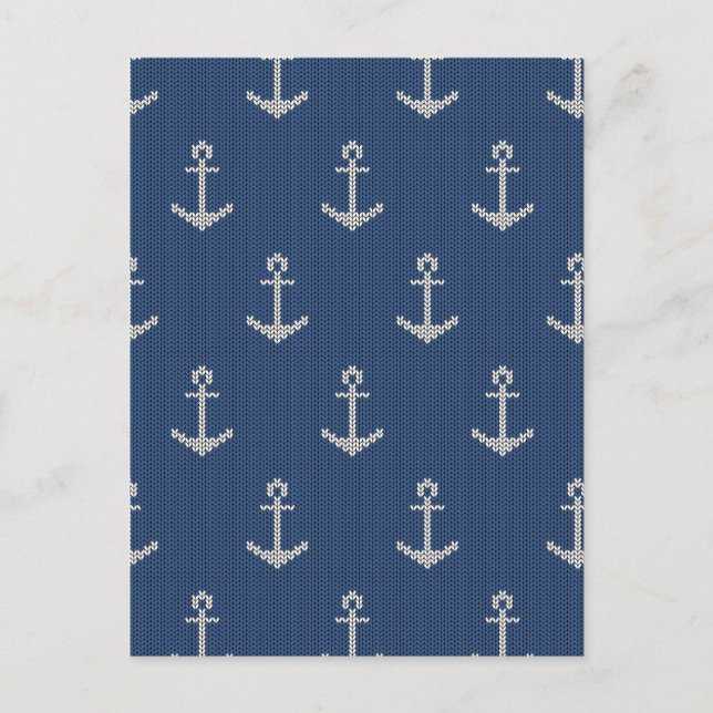 Strick Sea Anchor Postkarte (Vorderseite)