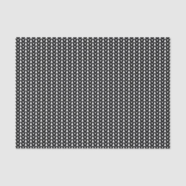 Strick Stitch Garne Textur Kunsthandwerk Schwarz Seidenpapier (Vorderseite)