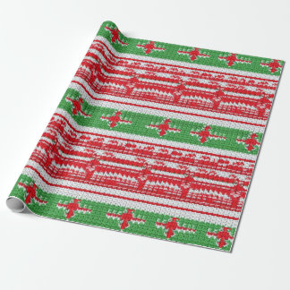Strick Ugly Sweater Weihnachten Geschenkpapier