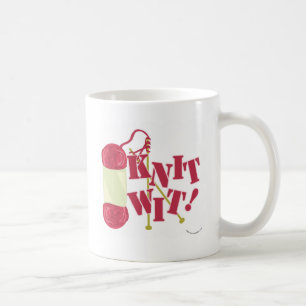 Strick Wit Funny Funny Knitter Hobby Cartoon Desig Kaffeetasse