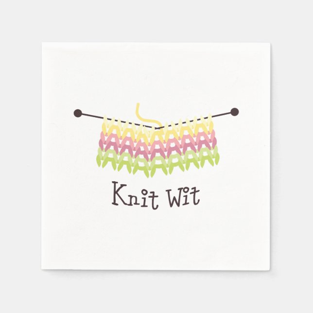 Strick Wit! Serviette (Vorderseite)