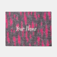 Strick Wolle Struktur mit rosa und graufarbenen Fa