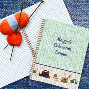 Strickcharts Garn-Handwerk-Hobbynotizbuch Notizbuch