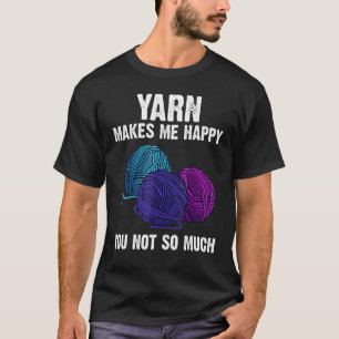 Stricken Für Männer Frauen Häkeln Garn Faden 2 T-Shirt