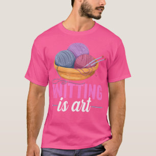 Stricken ist Kunst, ich stricke T-Shirt