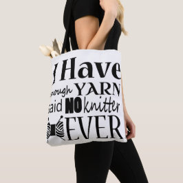 Stricken - Nicht genug Garnhandwerk Tasche