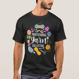 Stricken Strickerin Professionelles Garn T-Shirt