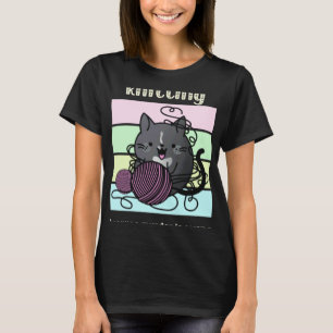 Stricken weil Mord falsch ist schwarze Smokingkat T-Shirt