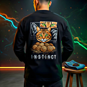 Strickende Katzenliebhaber Süßes Geschenk Tri-Blend Shirt