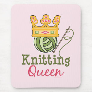Strickende Königin Mousepad