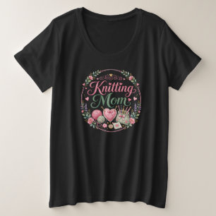 Strickende Mutter - Plus Size T-Shirt