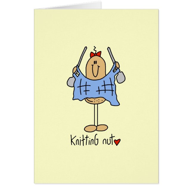 Strickende Nuss-T - Shirts und Geschenke (Vorne)