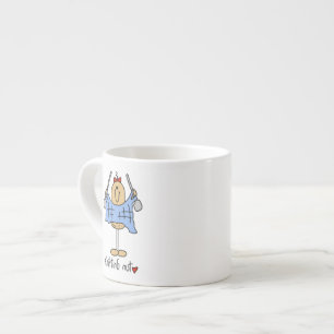 Strickende Nuss T-Shirts und Geschenke Espressotasse
