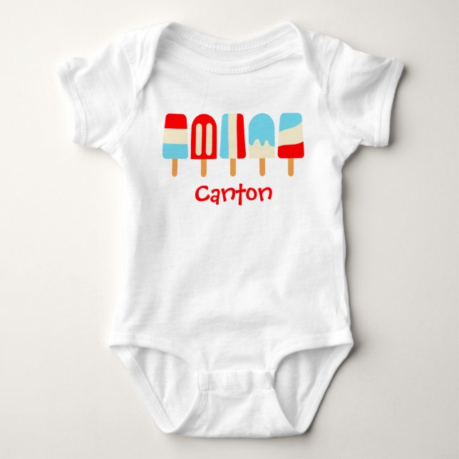 Strickende Popsicles Personalisierter T - Shirt Bo (Vorderseite)