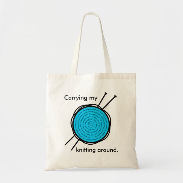 Strickende Tasche für alle Ihre strickenden (Vorne)