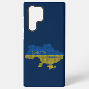 Strickende ukrainische Staatskarte Text Ruhm der U Samsung Galaxy Hülle