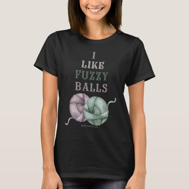 Strickender erwachsener Humor für Knitter T-Shirt (Vorderseite)