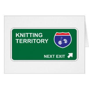 Strickender folgender Ausgang