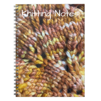 Strickendes Anmerkungsbuch Notizblock