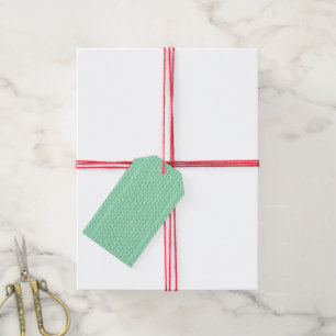 Strickendes Geschenk oder Geschäft Geschenkanhänger