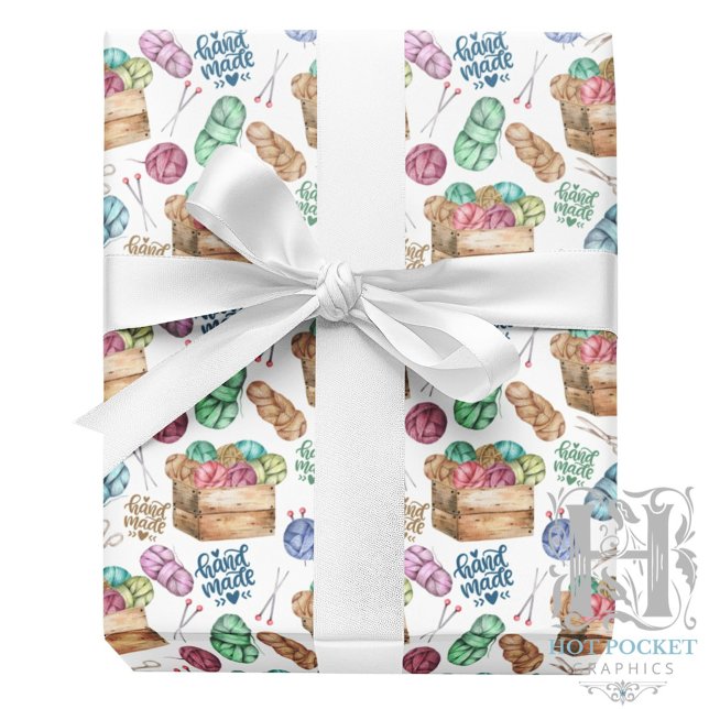 Strickendes Geschenkpapier (Von Creator hochgeladen)