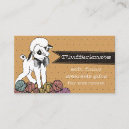 Strickendes Häkelarbeitgarn der niedlichen Visitenkarte