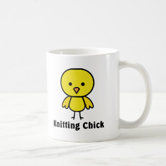 Strickendes Küken Kaffeetasse
