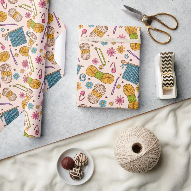 Strickenliebe Geschenkpapier (Kunsthandwerk)