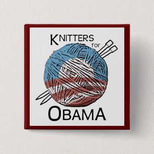 Stricker für Obama-Knopf #3 Button