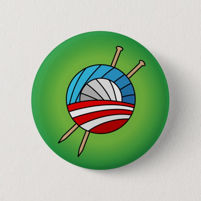 Stricker für Obama-Knopf Button (Vorderseite)