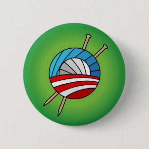 Stricker für Obama-Knopf Button